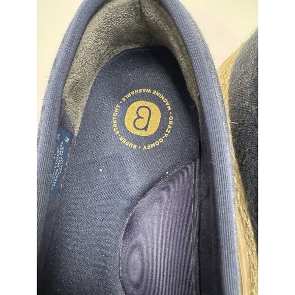 BZees Maui Blue Slip On Comfort Espadrille Comfort Shoe Size 10 - Picture 6 of 9